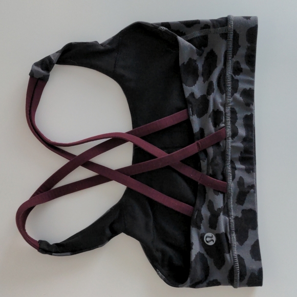 Lululemon energy bra, cherry cheetah colorway. Luxtreme fabric. - Picture 4 of 5